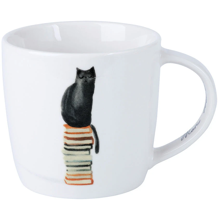 Maxwell And Williams Marc Martin Feline Friends Mug 400ml - Well Read Cat 3 Maxwell And Williams Marc Martin Feline Friends Mug 400ml - Well Read Cat