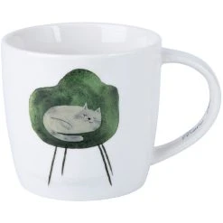Maxwell And Williams Marc Martin Feline Friends Mug 400ml - One Eye Open