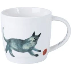 Maxwell And Williams Marc Martin Feline Friends Mug 400ml - Ball Of Yarn