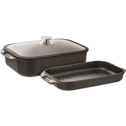 Pyrolux Induction Double Roaster And Grill - 3 Piece Set