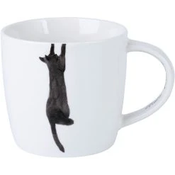 Maxwell And Williams Marc Martin Feline Friends Mug 400ml - Just Hanging On