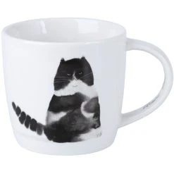 Maxwell And Williams Marc Martin Feline Friends Mug 400ml - Grumpy Cat