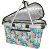 Sachi Insulated Carry Basket W/Lid Botanical 1 Sachi Insulated Carry Basket W/Lid Botanical -Glasshouse Fragrances shop 4696BO 1024x1024