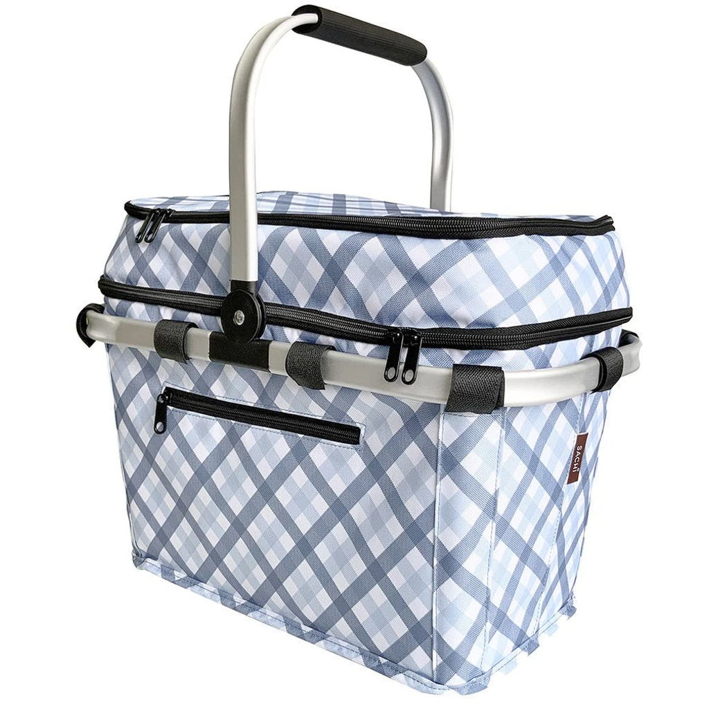 Sachi 4 Person Insulated Picnic Basket - Gingham 2 Sachi 4 Person Insulated Picnic Basket - Gingham