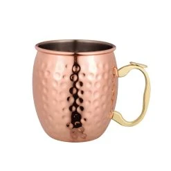 OGGI Moscow Mule Mug Copper Plated 530ml - Hammer Finish