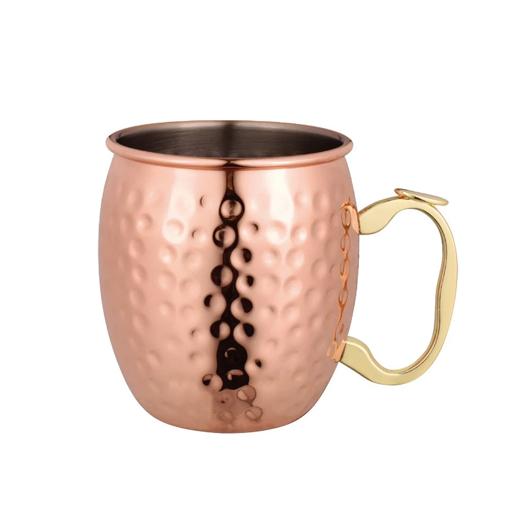 OGGI Moscow Mule Mug Copper Plated 530ml - Hammer Finish 3 OGGI Moscow Mule Mug Copper Plated 530ml - Hammer Finish