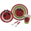Bambeco Bamboo 5 Piece Kids Meal Set - Ladybug -Glasshouse Fragrances shop 8798 3 a 1 1024x1024