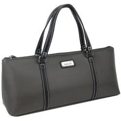Sachi Insulated Wine Purse Charcoal