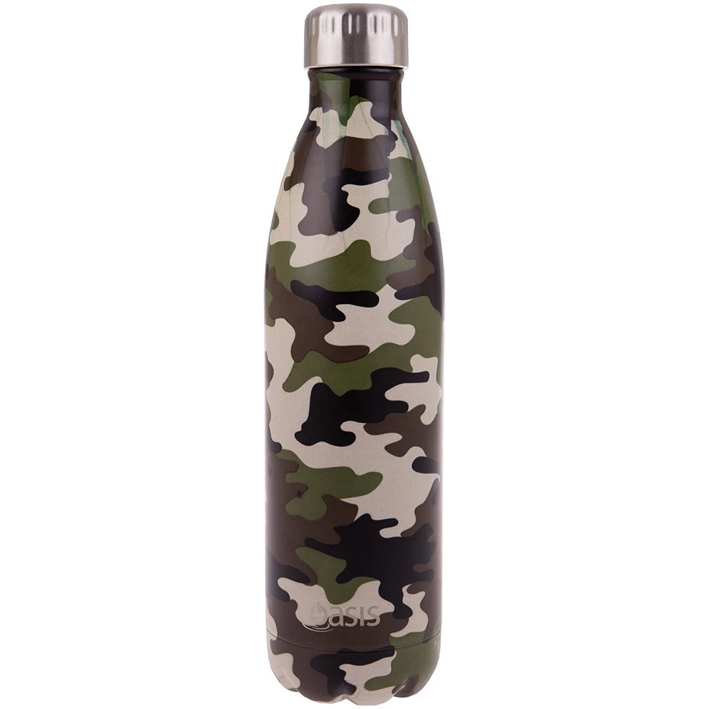 Oasis Insulated Drink Bottle Stainless Steel Double Wall - Camo Green 3 Oasis Insulated Drink Bottle Stainless Steel Double Wall - Camo Green