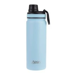 Oasis Insulated Challenger Bottle With Screw Cap 550ml Island Blue