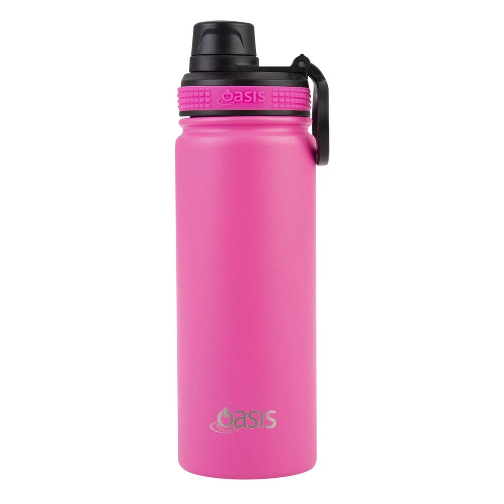 Oasis Insulated Challenger Bottle With Screw Cap 550ml Neon Pink 3 Oasis Insulated Challenger Bottle With Screw Cap 550ml Neon Pink