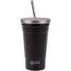 Oasis Double Wall Insulated Tumbler W/Straw -Glasshouse Fragrances shop 8920BK IMG1 1024x1024