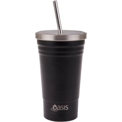 Oasis Double Wall Insulated Tumbler W/Straw