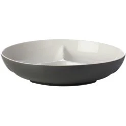 Maxwell And Williams Mezze Divided Platter 32cm Charcoal Gift Boxed