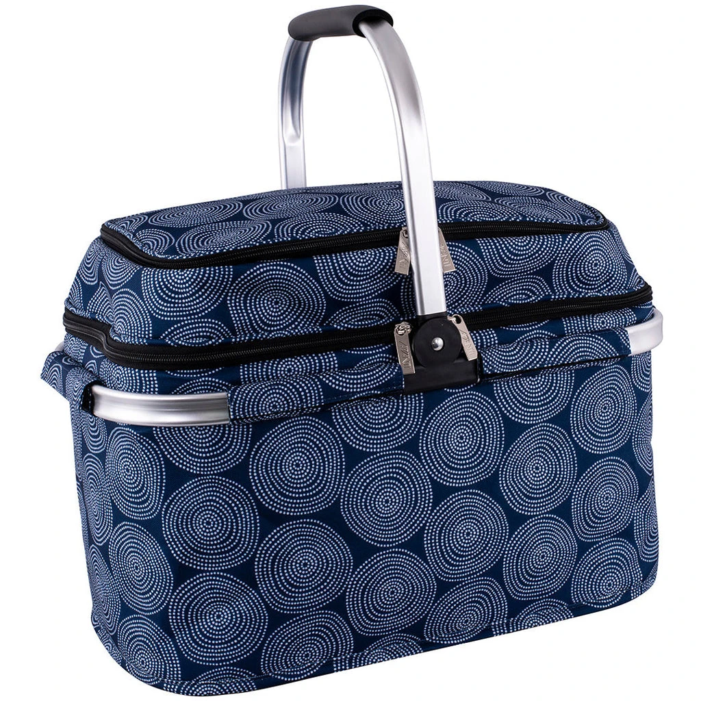 Avanti 4 Person Insulated Cooler Picnic Basket - Dot 3 Avanti 4 Person Insulated Cooler Picnic Basket - Dot