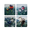 Maxwell And Williams Birds Of Australia KC 10yr Anniversary Cork Back Coaster 10.5cm Set Of 4 Assorted Gift Boxed