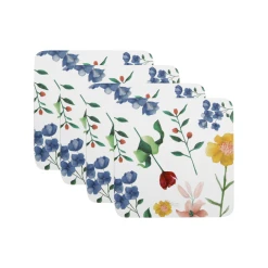 Maxwell And Williams Posy Cork Back Coaster 10.5cm Set Of 4 Gift Boxed