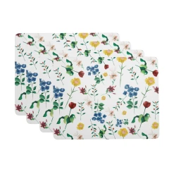 Maxwell And Williams Posy Cork Back Placemat 34x26.5cm Set Of 4 Gift Boxed