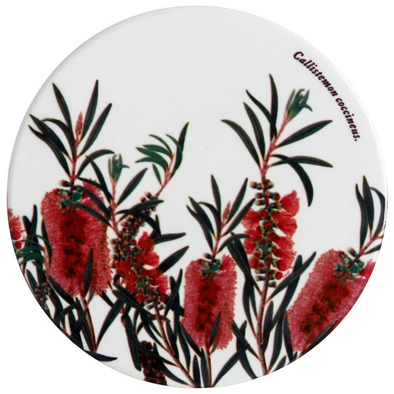 Maxwell And Williams Royal Botanic Gardens Victoria Coaster - Bottlebrush 3 Maxwell And Williams Royal Botanic Gardens Victoria Coaster - Bottlebrush