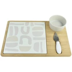 Davis And Waddell Relic Bowl & Spreader On Tray 4 Piece