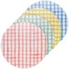 Ecology Ripe Set Of 4 Placemats 34 X 26.5cm Gingham Round -Glasshouse Fragrances shop EC1433 1024x1024