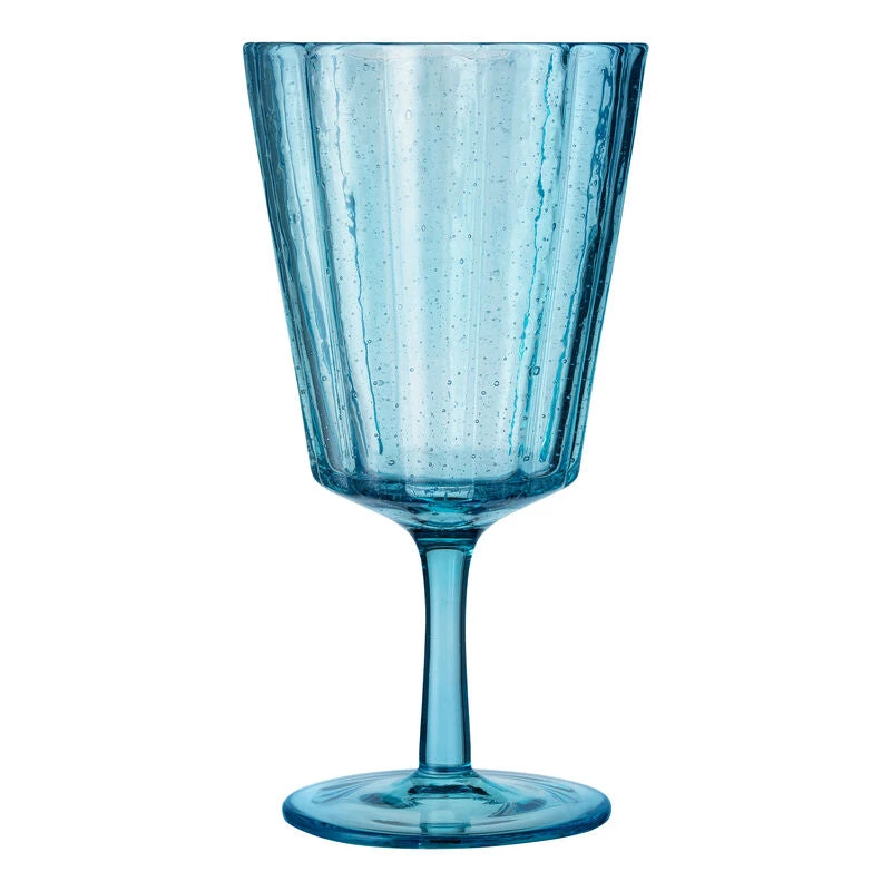 Ecology Adrift Set Of 4 Goblets 325ml Blue 5 Ecology Adrift Set Of 4 Goblets 325ml Blue - Image 3