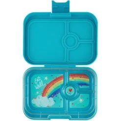 Yumbox Panino 4 Compartment Bento Style Lunch Box - Eighties Aqua