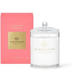 Glasshouse Fragrances Forever Florence - Wild Peonies And Lily 380g Triple Scented Candle