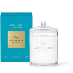 Glasshouse Fragrances Midnight In Milan - Saffron And Rose 380g Triple Scented Candle