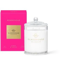 Glasshouse Fragrances Rendezvous - Amber And Orchid 380g Triple Scented Candle
