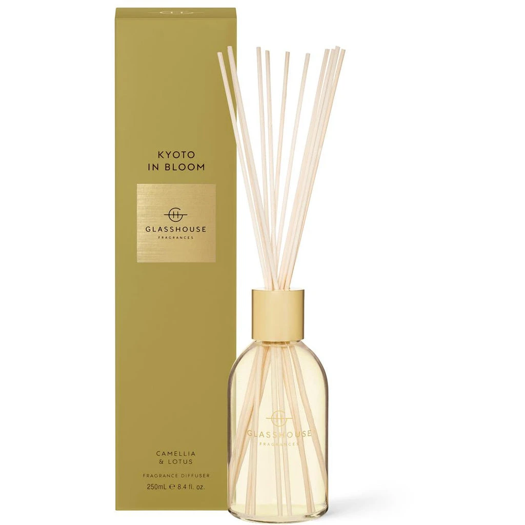 Glasshouse Fragrances Kyoto In Bloom - Camellia And Lotus 250ml Diffuser 3 Glasshouse Fragrances Kyoto In Bloom - Camellia And Lotus 250ml Diffuser