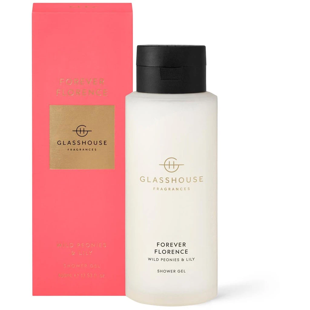 Glasshouse Fragrances Forever Florence - Wild Peonies And Lily 400ml Shower Gel 3 Glasshouse Fragrances Forever Florence - Wild Peonies And Lily 400ml Shower Gel