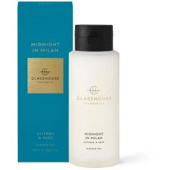 Glasshouse Fragrances Midnight In Milan - Saffron And Rose 400ml Shower Gel