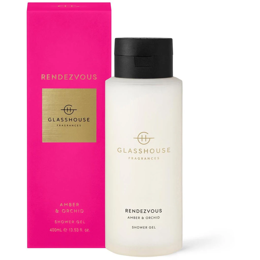 Glasshouse Fragrances Rendezvous - Amber And Orchid 400ml Shower Gel 3 Glasshouse Fragrances Rendezvous - Amber And Orchid 400ml Shower Gel