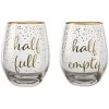 Maxwell And Williams Celebrations Stemless Glass 500ml Set Of 2 Full Empty Gift Boxed -Glasshouse Fragrances shop FK0028 1024x1024