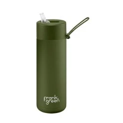 Frank Green 20oz Reusable Bottle - Straw Lid - Khaki