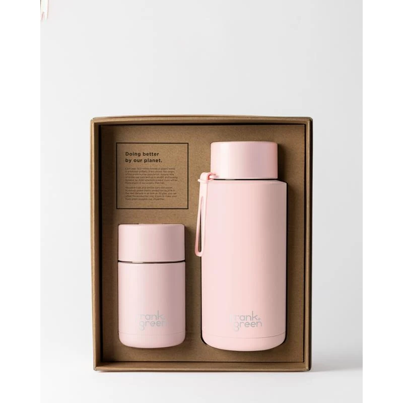 Frank Green My Eco Gift Set 10oz Cup + 34oz Bottle - Blushed 3 Frank Green My Eco Gift Set 10oz Cup + 34oz Bottle - Blushed