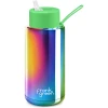 Frank Green Chrome 34oz Limited Edition Rainbow Ceramic Bottle With Neon Green Straw Lid -Glasshouse Fragrances shop Frank Green Matchbox FG SALES BRANDSCOPE ECOM LIMITED EDITION CHROMES CERAMIC 34OZ STRAW LID 9LERR4S8NGR31 CHROME RAINBOW NEON GREEN 1024x1024