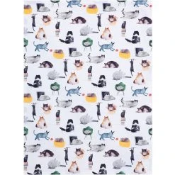 Maxwell And Williams Marc Martin Feline Friends Tea Towel 50x70cm