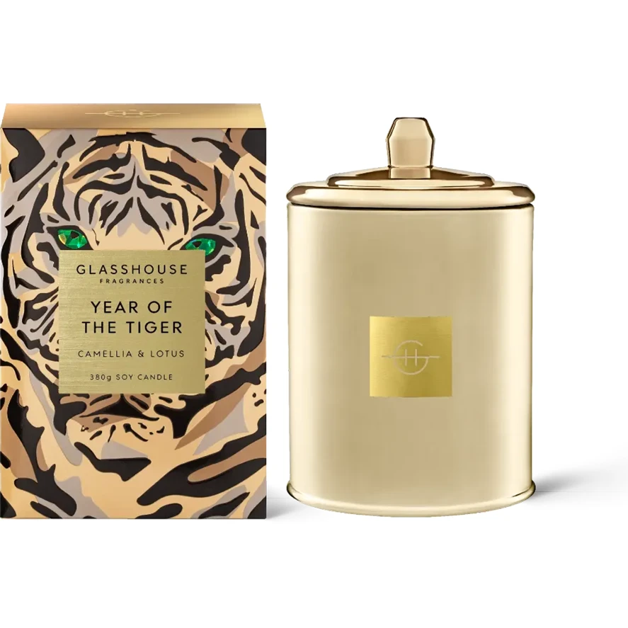 Glasshouse Fragrances 380g Candle CNY Year Of The Tiger Kyoto In Bloom 3 Glasshouse Fragrances 380g Candle CNY Year Of The Tiger Kyoto In Bloom