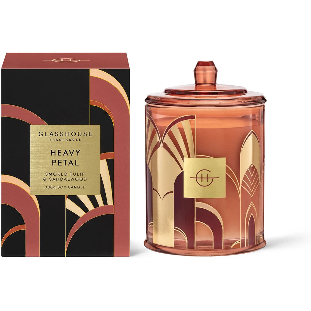 Glasshouse Fragrances Humidor Collection 380g Candle - Heavy Petal Limited Edition 3 Glasshouse Fragrances Humidor Collection 380g Candle - Heavy Petal Limited Edition