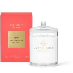 Glasshouse Fragrances One Night In Rio - Passionfruit And Lime 380g Triple Scented Candle