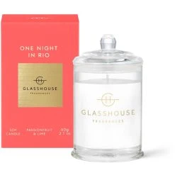 Glasshouse Fragrances One Night In Rio - Passionfruit And Lime 60g Triple Scented Candle