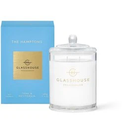 Glasshouse Fragrances The Hamptons - Teak And Petitgrain 380g Triple Scented Candle