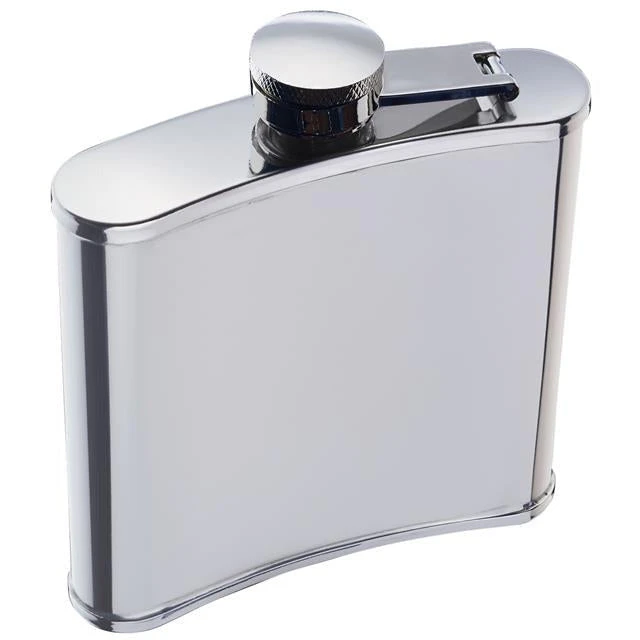 BarCraft Hip Flask 170ml Stainless Steel Gift Boxed 3 BarCraft Hip Flask 170ml Stainless Steel Gift Boxed