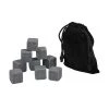 BarCraft Whisky Stone Set Of 9 Charcoal Gift Boxed