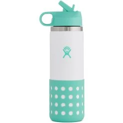 Hydro Flask 20oz Kids Wide Mouth Straw Lid And Boot - Island