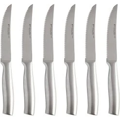 Maxwell And Williams Stanton Steak Knife Set 6 Piece Stainless Steel Gift Boxed
