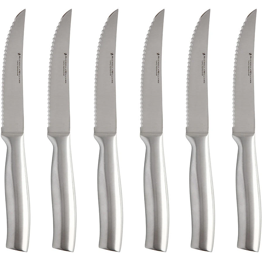 Maxwell And Williams Stanton Steak Knife Set 6 Piece Stainless Steel Gift Boxed 3 Maxwell And Williams Stanton Steak Knife Set 6 Piece Stainless Steel Gift Boxed