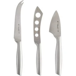 Maxwell And Williams Stanton Cheese Knife Set 3 Piece Stainless Steel Gift Boxed